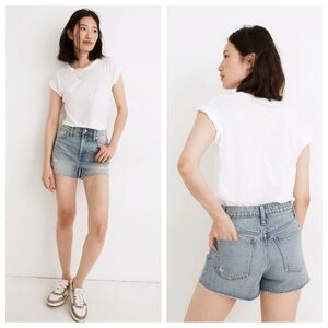Madewell The Perfect Jean Short in Snyder Wash - Size 32